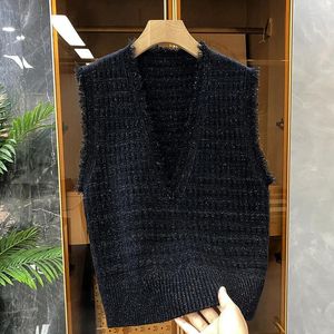 Women's Vests Close Your Eyes-Lingh Layered Piece-V-neck Pullover Knitted Vest For Women