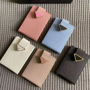 Designer Luxury Wallet Mäns och kvinnors korsmönster Hidden Button Multi-kort Multi-Layer Utseende Wallet Solid Color Storage Bag Card Bag