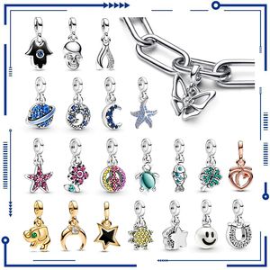 925 Silver Charm Hot Belling Connection arnerant مناسبة للنساء إكسسوارات أزياء DIY Pan Me Pan Original Bracelet Free Free