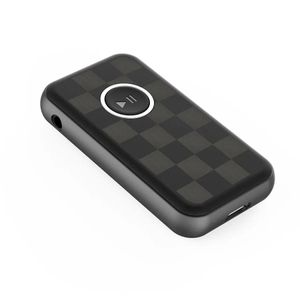 Anslutningar 3.5mm Bluetooth 5.0 Ljudmottagare Handsfree Mini Wireless Car Kit Music Adapter MP3 Player A2DP för bilhögtalare