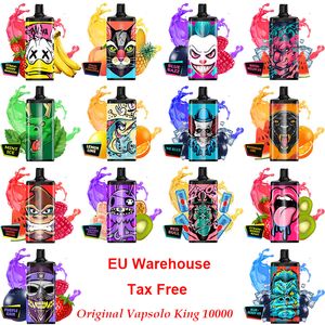 Vapsolo vape Puff 10000 Vapor puffs Lots Real Fruit Taste Flavors Disposable Vape High Quality with Airflow Adjustment Rechargeable Eu Warehouse Fast Delivery