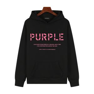 Felpe con cappuccio firmate di marca viola Uomo Donna Lettere Stampate Pullover Moda Felpa con cappuccio Felpa Maglioni casual Capispalla sportiva Felpa con cappuccio