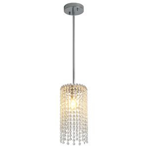 Luminárias de lustre de cristal, lustre de teto elegante de luxo com 1 luz, quarto, sala de jantar, decoração de iluminação de lustre suspenso no corredor