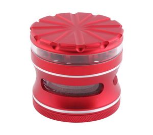 63mm 4 camadas Herb Grinder Outros acessórios para fumar Cali Crusher Tobacco Herbs Liga de alumínio Grinders Cigarette Machine Scraper 3179705