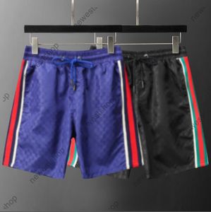 24SS Summer Designer luksusowe spodnie na plażowe spodnie na plażę Mężczyzn Drukuj krótki spodni swobodny bawełniany paski Patchwork Mesh Swimming Trunks Brodes