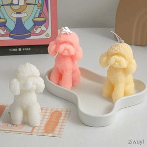 Velas Simulação Fofa Cachorro Postura Sentada Design Vela de Aromaterapia