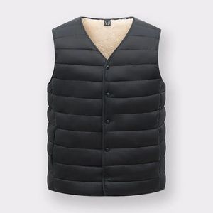 Men Casual Fleece Vest Winter Thick Lamb Wool High Quality Single Breasted Jackets Solid Thickening Warmer Sleeveless Waistcoat 240108