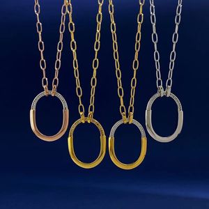 Designer -Halskette für Frauen Silber Halskette Vintage Einfache Schmuck Halskette Luxusstil Buchstaben Geschenkzubehör