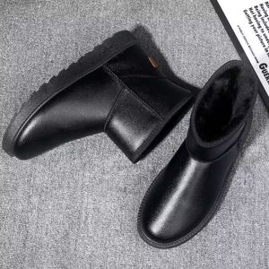 Winter Men's Boots high Quality Thick Warm Fashion Comfortable Lightweight Non-Slip Casual Cotton Shoes