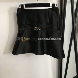 Sexy Flounced Skirt Women Summer Breathable Skirts Designer Party Black Skirt Woman Mini Skirts