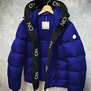 Luxury Men's Down Jacket High-End Designer Men's Long Sleeve Zipper Coat American New Casual Windproof Down Jacket Män och kvinnor samma modeklock Z6