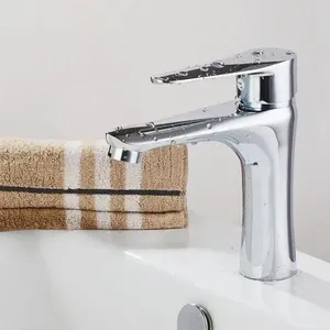 Bathroom Sink Faucets Copper Alloy And Cold Mixed Water Wash Basin Faucet Toilet Single Hole Household