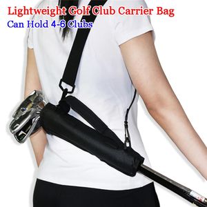 Lightweight Golf Club Carry Bag Multicolor kan hålla upp till 6 klubbar enkla att använda av pojkar barn män kvinnor med axelband 240108