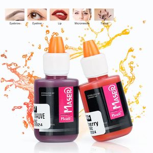 Profesjonalny tusz tatuaż 10 ml do stałego maszyny do makijażu Brwi Kolor Naturalny roślina Mikropigmentacja Pigment Tattoo Ink 240108