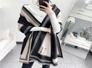 Designer scarf for woman cashmere scarfes winter black shawl luxury fashion landscape doublesided thickened long versatile shawl 25457292