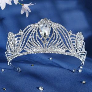 Cabeças de casamento Banquetes de aniversário Acessórios para cabelos Acessórios de cabelo leves Celebridades de Luxúria Full Diamond Crown Style Pan Hair Headwear