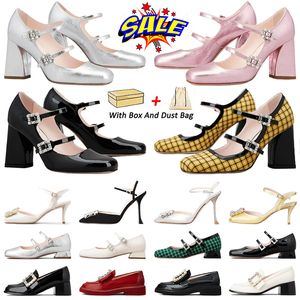 Women RV High Heels Dress Shoes Sandals Shoes Lady Pumps Famous Design Wedding Pumps Pointed Toe Metal Buckle Embellished Strap Sexy Gril Shoes