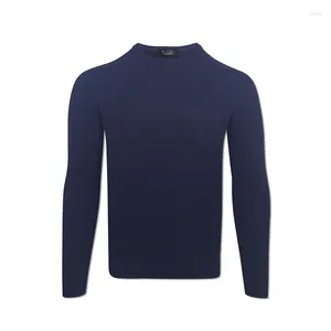 Men's Sweaters 2024 Italian Collection Light Round Neck Versatile Warm Wool Stand Collar Lightweight Elegant Classical Old Money