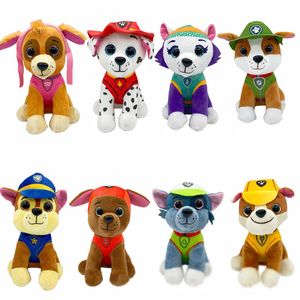 Factory wholesale 9 styles 20cm Claw patrol dog plush toy animation peripheral doll kids gifts