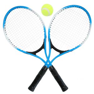 2 pçs raquete de treinamento de alta qualidade raquete de tênis júnior para crianças jovens raquetes com saco de transporte 240108