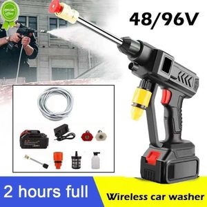 Pompa Nuovo 60bar Lavatrice ad alta pressione Pistola ad acqua 300w Idropulitrice portatile Cordless Lavatrice per auto Pulitore Ugello regolabile