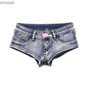 Shorts femininos sexy lábios vermelhos bikini bottom algodão mulheres verão curto jeans super quente mini denim shorts clube festa magro desgastado buraco borla yq240108