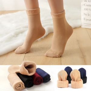 10 Paare/los Männer Frauen Winter Warme Verdicken Socken Samt Solide Thermische Schnee Socke für Weibliche Hause Stiefel Unisex Verdicken strumpf 240108