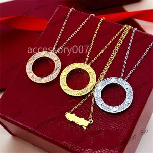 designer jewelry necklace diamond chain pendant women men rose gold ring stainless steel silver luxury jewlery charm wedding party high end love necklace
