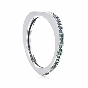 Klusterringar 925 Sterling Silver Unique Romantic Fashion Style Engagement Butterfly Pan Ring är gåvan för kvinnor
