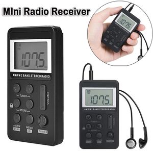 Radio Portable Radio FM/AM Mini récepteur portatif numérique avec batterie rechargeable écouteur Radio double bande écran LCD Radio de poche