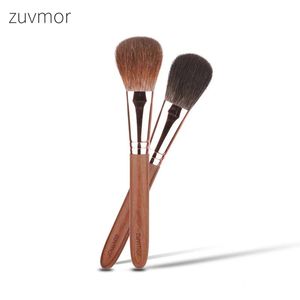 Pincéis Shoushoulang Professional Handmade Make Up Brush Z05/z06 Flat Round Blush Blush Pincéis de maquiagem de cabelo de esquilo macio