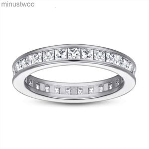 Pierścienie biżuteria Tonglin 925 Sterling Silver Sky Star Ring T Square Full Diamond Circle Finger Tail VTFB 59A5