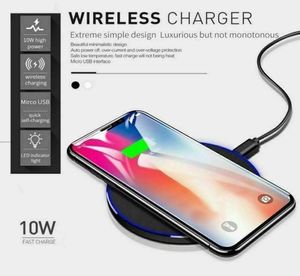 30W QI Wireles Charger Fors iPhone 12 11 Pro XS MAX Mini XR 8 İndüksiyon Samsung S8 S9 S10 Note4130412 için hızlı kablosuz şarj pedi