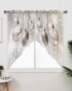 Curtain Christmas Lights Short Living Room Kitchen Door Partition Home Decor Resturant Entrance Drapes