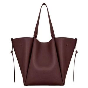 Klasyczne kobiety wysokiej jakości torba na zakupy miękka skórzana torebka torba na ramię biura biurowce duże pojemność torby