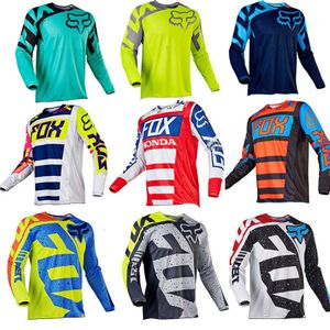 Camisetas masculinas 2023 Homens e Mulheres Redução de Velocidade Off-Road Motocicleta Roupas de Manga Comprida Roupas de Corrida Roupas de Secagem Rápida Respirável