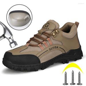 Сапоги, мужская защитная обувь, защитные рабочие кроссовки со стальным носком, противоскользящие, износостойкие, для походов, лето