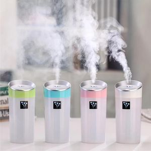 Diffusorer 300 ml luftfuktare USB Luftrenare Fräschare LED Aromaterapi Diffusor Mist Maker for Home Auto Mini Car Humidifers Gift DBC B B