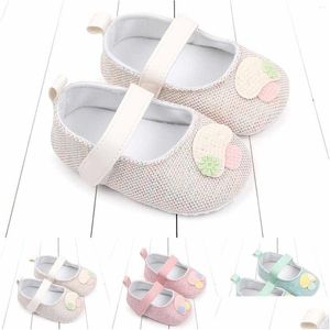 First Walkers Infant Girls Boys Slippers Breathable Shoes Non Slip Walking Crib Wedge For Size 5 Big Kids Drop Delivery Baby Maternity Otsxq