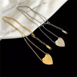designer smycken halsband kvinnor herrkedja klassisk vintage initial halsband rostfritt stål personlig lyxhalsband silver guld fylld hänge trendig