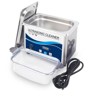 Makineler Ultrasonik Temizleyici Paslanmaz Çelik Banyo Banyosu Hine Gözlük Mücevherat İzle takma diş Mini Ultrason Dalga Temizleme Tankı