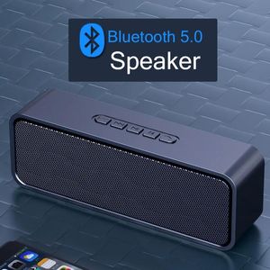 Alto-falantes tws sem fio ao ar livre bluetooth alto-falante hd subwoofer inglês mini alto-falante de áudio bluetooth suporte tf usb disco fm aux