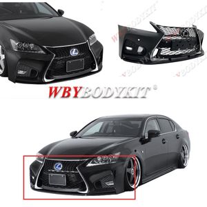 2012-15y Lexus GS 수정 GSF 프론트 바 대형 서라운드 바디 키트 범퍼 전면 범퍼 - 레이더 외부 액세서리 자동차 외부 그릴 전면 스포일러 사이드 스커트