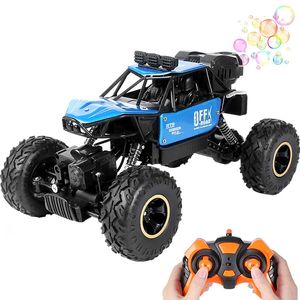 Rock Crawler Paisible 4WD RC Car Remote Control Bubble Machine Radio 4x4 Drive Off Road Out Door Toy For Girl Boy 240106