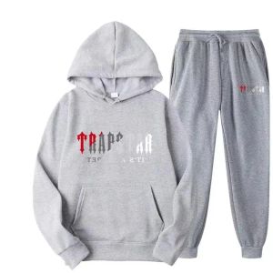 Trapstar Hoodie Sweatshirt Erkekler Basketbol Trailsuit Tasarımcı ve Pantolon Loose Tech Wom