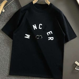 Moda casual masculina designer luxo chaopai clássico sonho boca 2024 primavera/verão novo peito impressão em torno do pescoço manga curta moda puro algodão casal camiseta