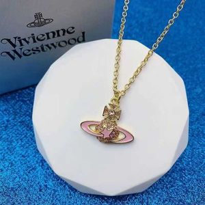 2024 Designer Xitai Queenjewellery Pendant Necklaces New Saturn Enamel Five Pointed Star Necklace Female Earrings Fashionable Luxury Versatile and Unique Trend