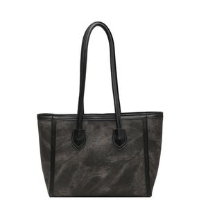 Bolsa feminina de grande capacidade com textura sênior, nova bolsa de outono e inverno 2024, bolsa de ombro fashion 027