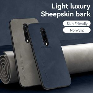 Mobiltelefonfodral Luxury Retro Leather Skin Case för OnePlus 7 Pro 7 7T Pro One Plus 7 7T Pro stötsäker silikon Soft Back Cover Telefon CASSL240105