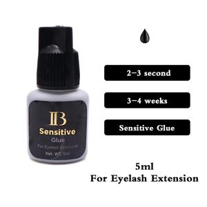 Borstar iBeauty Sensitive Black Cap 5ml 2 sek för ögonfransförlängningar limma Makeup Tool Korea Health Shop Snabbtorkning Falsk Lash Lime